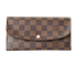 Louis Vuitton Emilie Wallet, £295, Accessories, Brown, Canvas, Front view